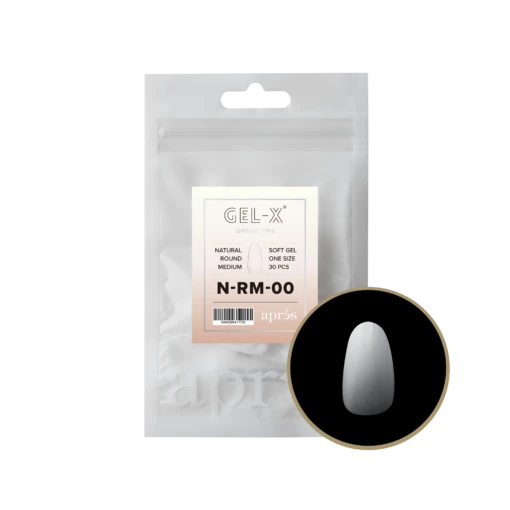 Ombré Gel-X® Natural Round Medium Refill Bag -Nail Color Room Shop N RM 00