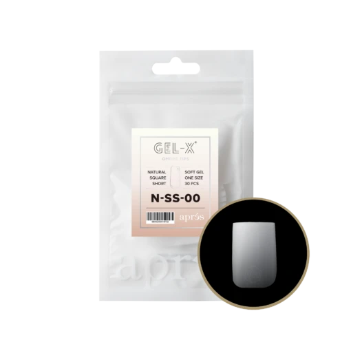 Ombré Gel-X® Natural Square Short Refill Bag -Nail Color Room Shop N SS 00