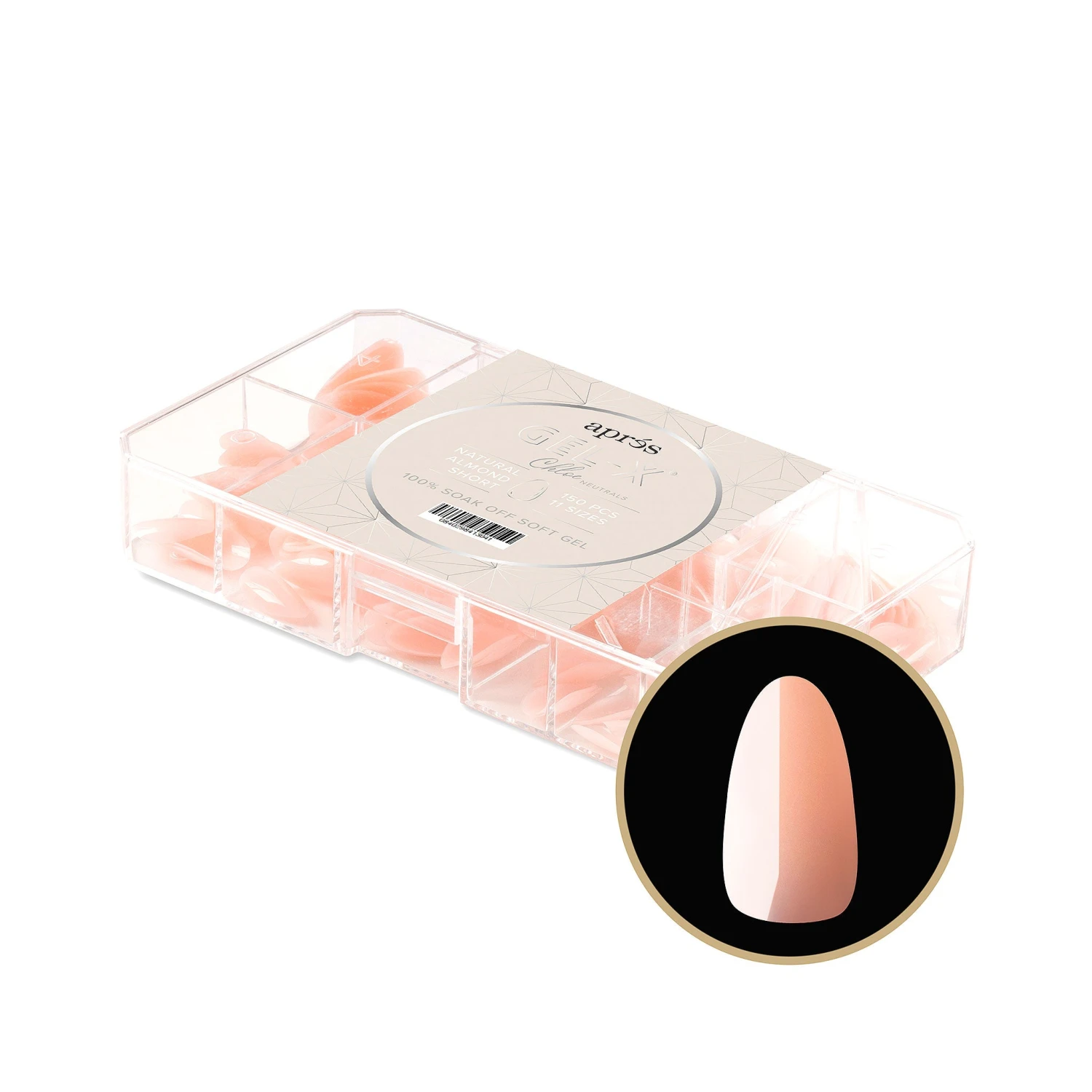 Neutrals Gel-X® Chloe Natural Almond Short Box Of Tips - 11 Sizes (150pcs) 1 Neutrals Gel-X® Chloe Natural Almond Short Box Of Tips - 11 Sizes (150pcs)