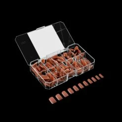 Neutrals Gel-X® Imani Natural Square Short Box Of Tips - 11 Sizes (150pcs) -Nail Color Room Shop NSS 3 IMANI