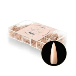 Neutrals Gel-X® Alex Natural Stiletto Long Box Of Tips - 11 Sizes (150pcs)
