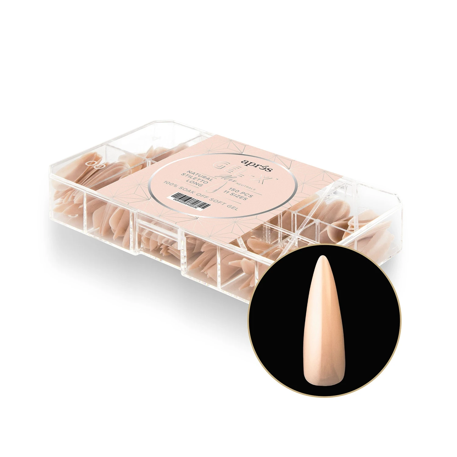 Neutrals Gel-X® Alex Natural Stiletto Long Box Of Tips - 11 Sizes (150pcs) 1 Neutrals Gel-X® Alex Natural Stiletto Long Box Of Tips - 11 Sizes (150pcs)