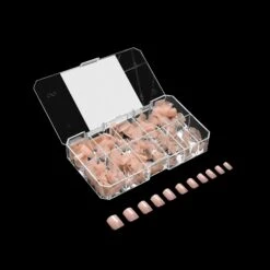 Neutrals Gel-X® Chloe Natural Square Extra Short Box Of Tips - 11 Sizes (150pcs) -Nail Color Room Shop NSXS 3 Chloe