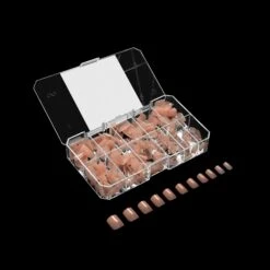 Neutrals Gel-X® Emma Natural Square Extra Short Box Of Tips - 11 Sizes (150pcs) -Nail Color Room Shop NSXS 3 Emma