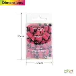 ManiPedi Sanding Band Neon Orange -Nail Color Room Shop NeonManiPedi Dimensions 07