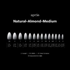 Ombré Gel-X® Natural Almond Medium Tip Box Of Tips - (210pcs) -Nail Color Room Shop Ombre NAM