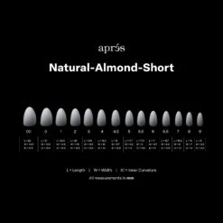 Ombré Gel-X® Natural Almond Short Tip Box Of Tips - (210pcs) -Nail Color Room Shop Ombre NAS