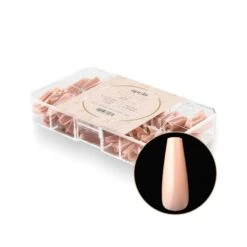 Neutrals Gel-X® Lila Sculpted Coffin Long Box Of Tips - 11 Sizes (150pcs)