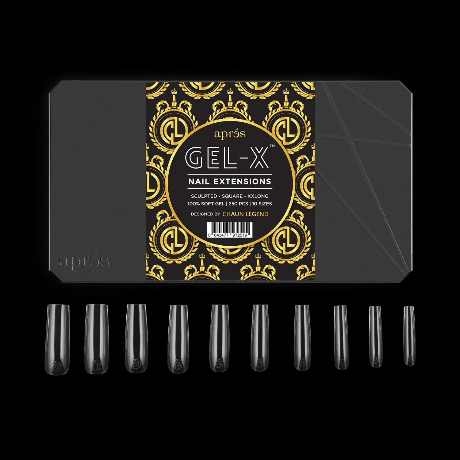 Chaun Legend X Apres Gel-X® Tips - Sculpted Square Extra Extra Long - 10 Sizes 5 Chaun Legend X Apres Gel-X® Tips - Sculpted Square Extra Extra Long - 10 Sizes - Image 5